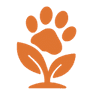 Paw with Plant Icon